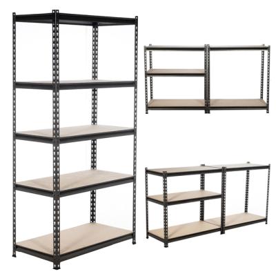 China Boltless Storage Shelving Rivet Shelving / Slotted Angle Rack Shelving for sale