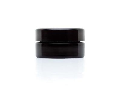 Cina Contenitori di vetro del concentrato di colore nero, contenitori cosmetici di vetro con tappo a vite in vendita