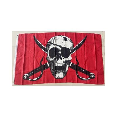 China Healthcare Institutes Customized crimson pirate flag business advertising teardrop beach banners beach with double sides printing for sale