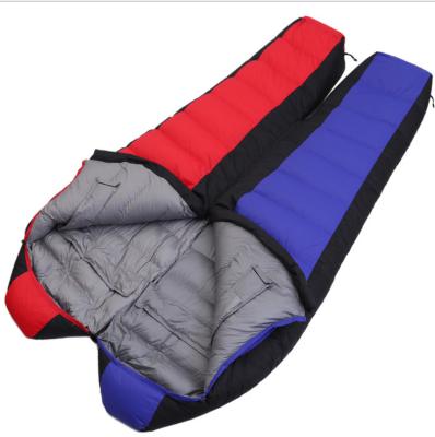 China Mummy Sleeping Bag Cold Resistant Adult Sleeping Bag For Outdoor Camping Spliced Double Warm Sleeping Bag for sale