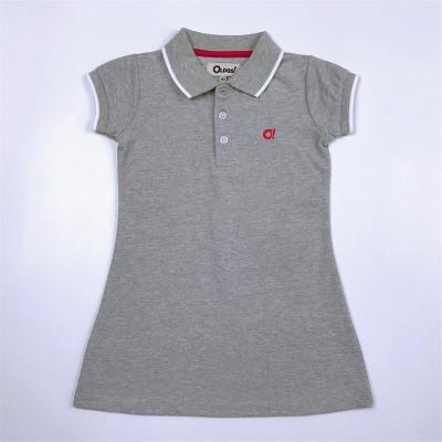 China 2020 Wholesale Bulk High Quality Girls Mesh Polo Dress OEM Children Breathable Casual Sports Dress for sale
