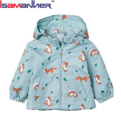 China Boutique Clothing Breathable Little Girls Jacket Raincoat Windproof Children for sale