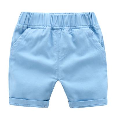 China New Summer Anti-static Elastic Waist Kids Sports Pants Solid Color Boy Casual Shorts for sale