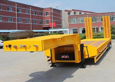 China 13 t Klasse 3 Achsen 60 t Schwerlast-Lowbed Low Flat Transport Lowboy Lkw Halbanhänger zu verkaufen
