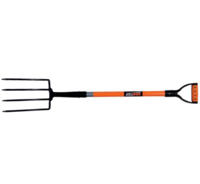 China Garden work farm work hantop 41610 high quality digging fork wholesale with long fiberglass handle PB handle for sale