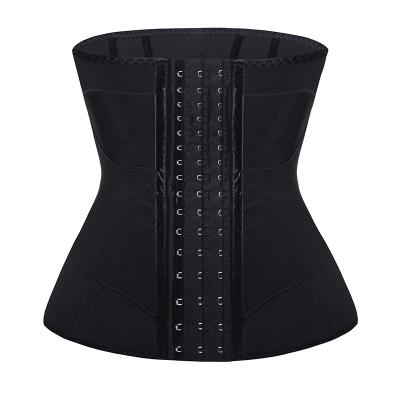 China New Design 2022 Fashion Fitness Color Women Waist Trainer With Hook Compression Belt Breathable Faja Workout Elastic Corset Strap for sale
