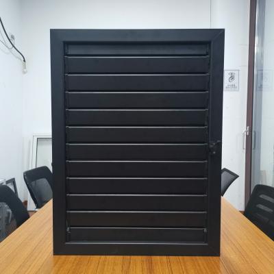 China Precision Cutting Aluminium Louver Window 6mm Glass Aluminium Awning Windows for sale