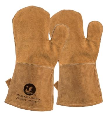 China Newest Design Hot Selling Traditional Oven Mitt Leather Gloves For Kitchen Pantone Duty Customized Heavy Logo Style BBQ Glove for sale