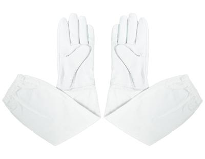 China Simple High Quality Goat Honey Beekeeping Work Tool Leather Gloves for sale