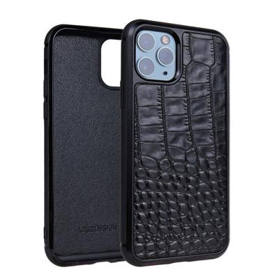 China Shockproof For Iphone 13 Series High Level Business Style Cell Phone Case Black Leather Cover for sale