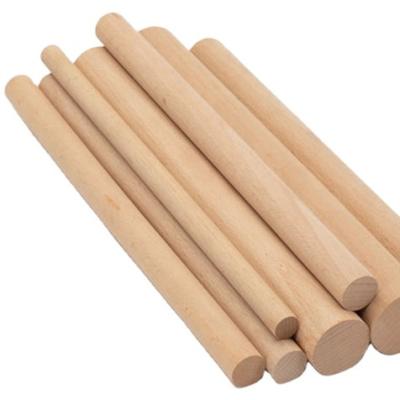 China Contemporary Custom Solid Accessories Furniture High Quality Wooden Dowels Round Wooden Finger Rod Finger Rod Natural White Birch for sale