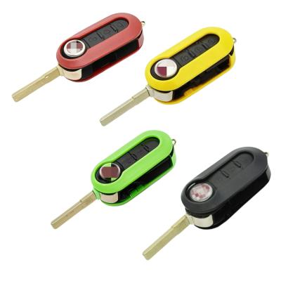 中国 フィアット3 ボタン フリップ リモートキー シェル 車鍵 シェル カラー オプション 販売のため
