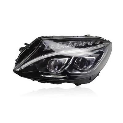 China Custom halogen xenon headlights car headlight for Mercedes Benz w205 C180 C200 C280 C300 LED headlights automobile for sale