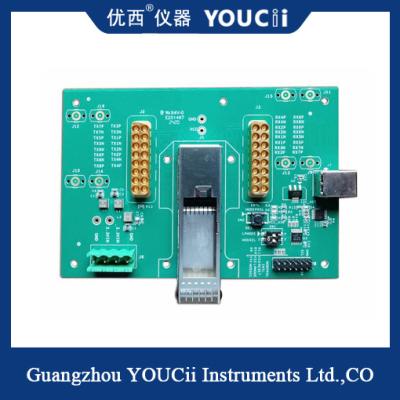 China evaluación del rendimiento del Comité de Evaluación de 4V SFP QSFP-DD EVB del tablero de prueba activo de módulo de 400G PAM4 en venta