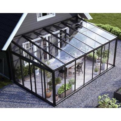 China Edificio de oficinas Casa de vidrio Cuatro temporadas Solario Salones de sol con el mejor hardware chino en venta
