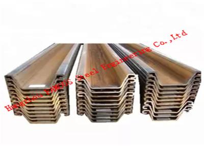 China High Strength Water Resistant Piling Steel , Q235 Larssen Sheet Piles for sale