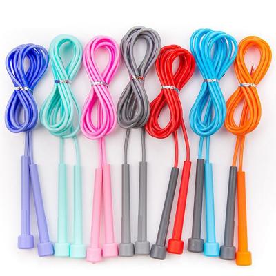 China Wholesale High Speed Light Weight Kids Multicolor Rubber Handle Jump Rope for sale