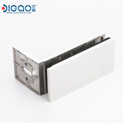 China Modern Glass to wall stainless steel Single 180 Degree Glass Connector Glass Clamp for sale