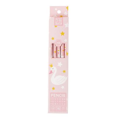 China Environmental Protection Promotion Custom Logo Printed Black Wooden Multi-Color HB Pencil Set for sale