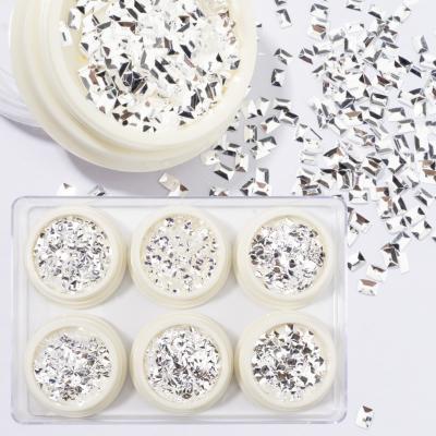 China 3d Nail 3D Nail Art Crystal Rhinestone Flat Transparent Mixed Color/Set Art DIY Decoration MCMANN 6 AB DIY Polygon Decoration Stones Makeup Accessories for sale