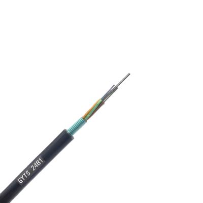 China Telecom Communication Gyts 24 Core Armored Machine Roll Fiber Optic Blowing Outdoor Optic Cables for sale
