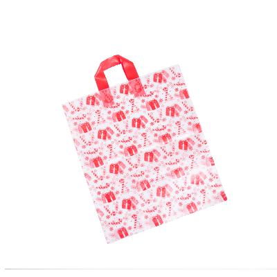 China Reusable promotional eco-friendly plastic folding bag online shopping bag packing shopping bag buckle soft handle for sale