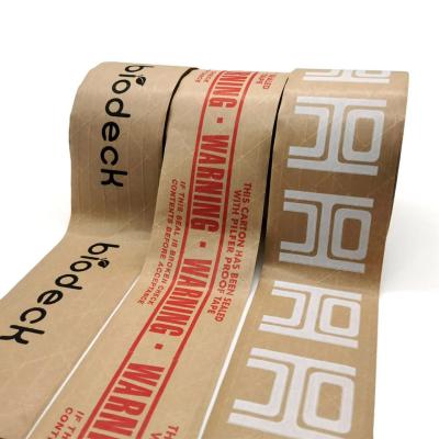 China Printed Self Adhesive Kraft Tape Gummed Water Activated Tape for sale