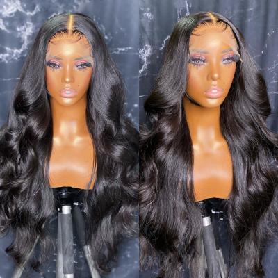 China 2022 Hot Sale 360 Body Wave Lace Front Wigs Brazilian Virgin Hair Transparent Lace Front Wigs Body Wave Human Hair Wigs For Women Glueless for sale