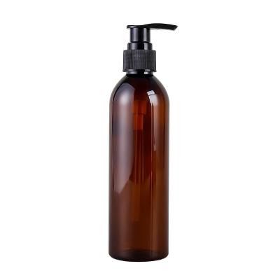 China Other Wholesale High Quality Popular Product Squeeze Bottle Amber Plastic Lotion Bottle With Pump for sale