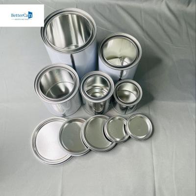 China Envases de lata de pintura de 250 ml Envases de lata redondos pequeños de 500 ml con tapas en venta