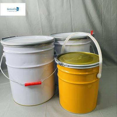 China Envases de lata de 5 litros con tapas, juntas de caucho, contenedores industriales, envases de lata con anillo de bloqueo en venta