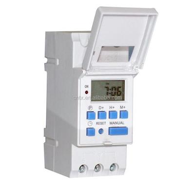 China Automatic Timing Control Tools Din Rail Digital LCD Time Switch Timer for sale