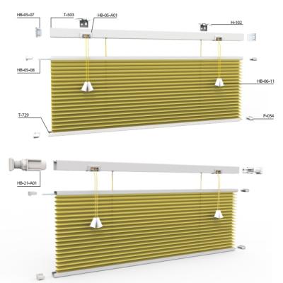 China Other excellent quality lace up pleated window blinds for sale