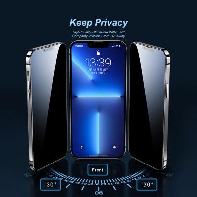 China gass Anti-fingerprint Privacy Airbag Mobile Phone Filmtempered Protectors for iphone 12 mini cellphone accessory for oppo a5 2020 for sale