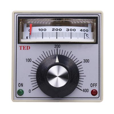 China TED-2001 72*72mm 0-400 Celsius Manual Pointer temperature controller adjustable thermostat for sale