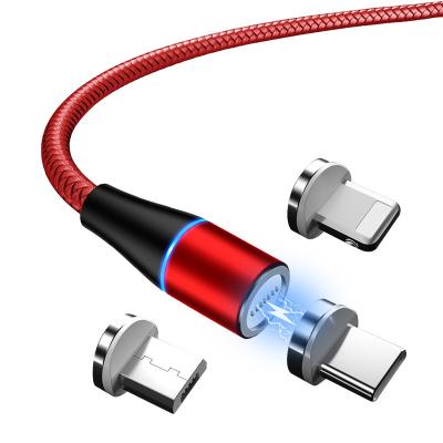 China Wholesale USB3.0 Led USB Cable 360 In 1 Type Quick Fast Fast Charging Magnetic USB Cable USB Charging Phone Cable USB Charging Cable for sale