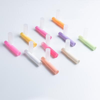 China Free sample 4g cosmetic hot sale lip balm container thin empty packaging mini lipstick tube paper containers with lids lipsticl tubes for sale
