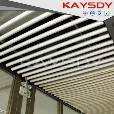 China Round Suspended Aluminium Baffle Ceiling Environmental For Merto Satation for sale