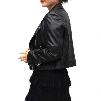 China Breathable fashionable price motorbike manufacturers designer women's leather jacket for sale