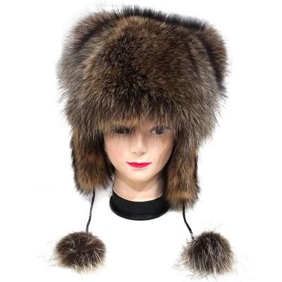 China Fashion\comfortable\durable manufacturer comfortable wholesale Fashion durable winter real fur hat for women for sale