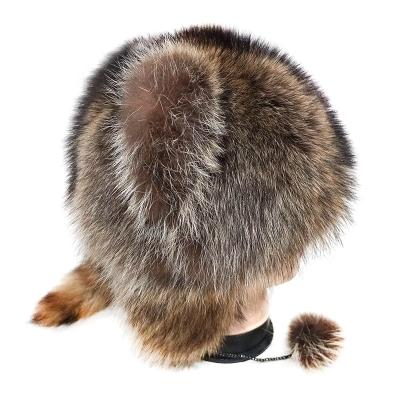China Fashion\comfortable\durable distribution suppliers Natural color wholesale women real fur hats for winter for sale
