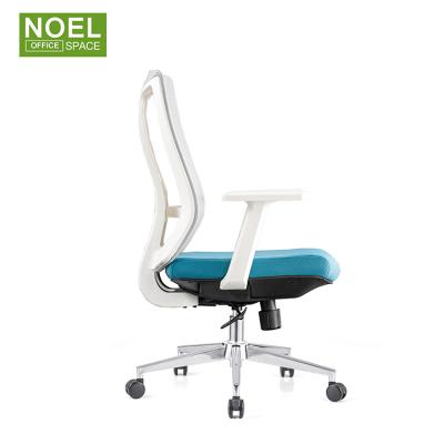 China (Size)Adjustable Office Furniture Comfortable Desk Chairs With Wheels Mesh Back Chair Fabric Office Chair for sale