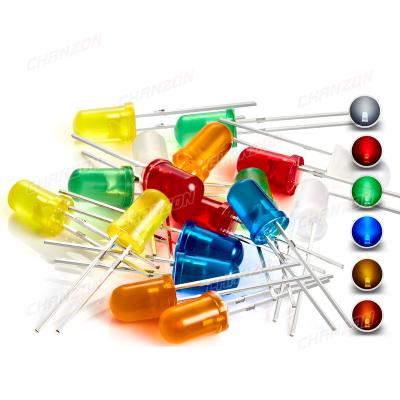 China DIY Hobby/White PCB/Arduino Diode/Spare/Project 5mm LED Green Blue Orange Red Diffused Round Lens DIP 3V Super Bright Lamp 5 Mm Light Emitting Diodes for sale