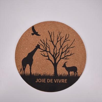 China Customized Cork Coasters for Drinks, Custom Engraved Absorbent Heat & Water Resistant Coasters for Cups and Mugs for sale