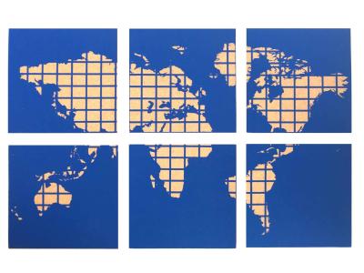 China inodoro antiusura do mapa do curso de 30x30x0.5cm Cork Push Pin World Map à venda