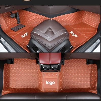 China Easy Cleaned Factory Custom Car Mats Brown Full Surround 3d 5d 7d Right hand drive car floor mats luxury for sale