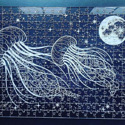 China DIY TOY Juego De Puzzle Acrylic Paintable Personalized Puzzle 1000 Pieces For Adults for sale