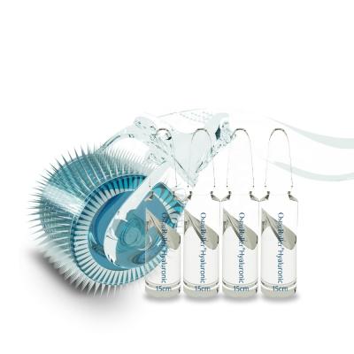 China Anti-Puffiness Micro Needle Roller 100% Degradable Environmental PLA Derma Titanium Roller And Serum Anti Aging Kit for sale