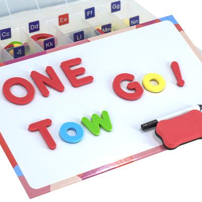China Other Oak Magnetic Colorful English Letters and Numbers Learning Early Educational Toys Magnetic Stickers Children's Education EVA for sale