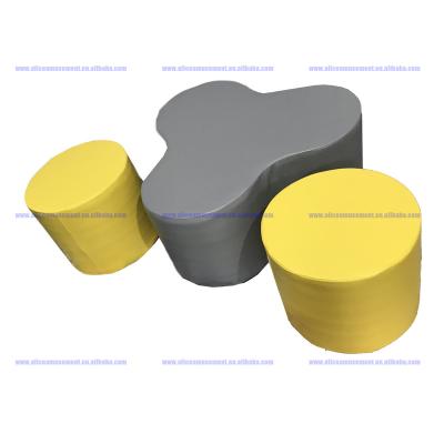 China Hot Selling Special Contemporary Children's Lovely Round Sofa Soft Stool Small Sofa For Kindergarten Rest And Reception Area for sale